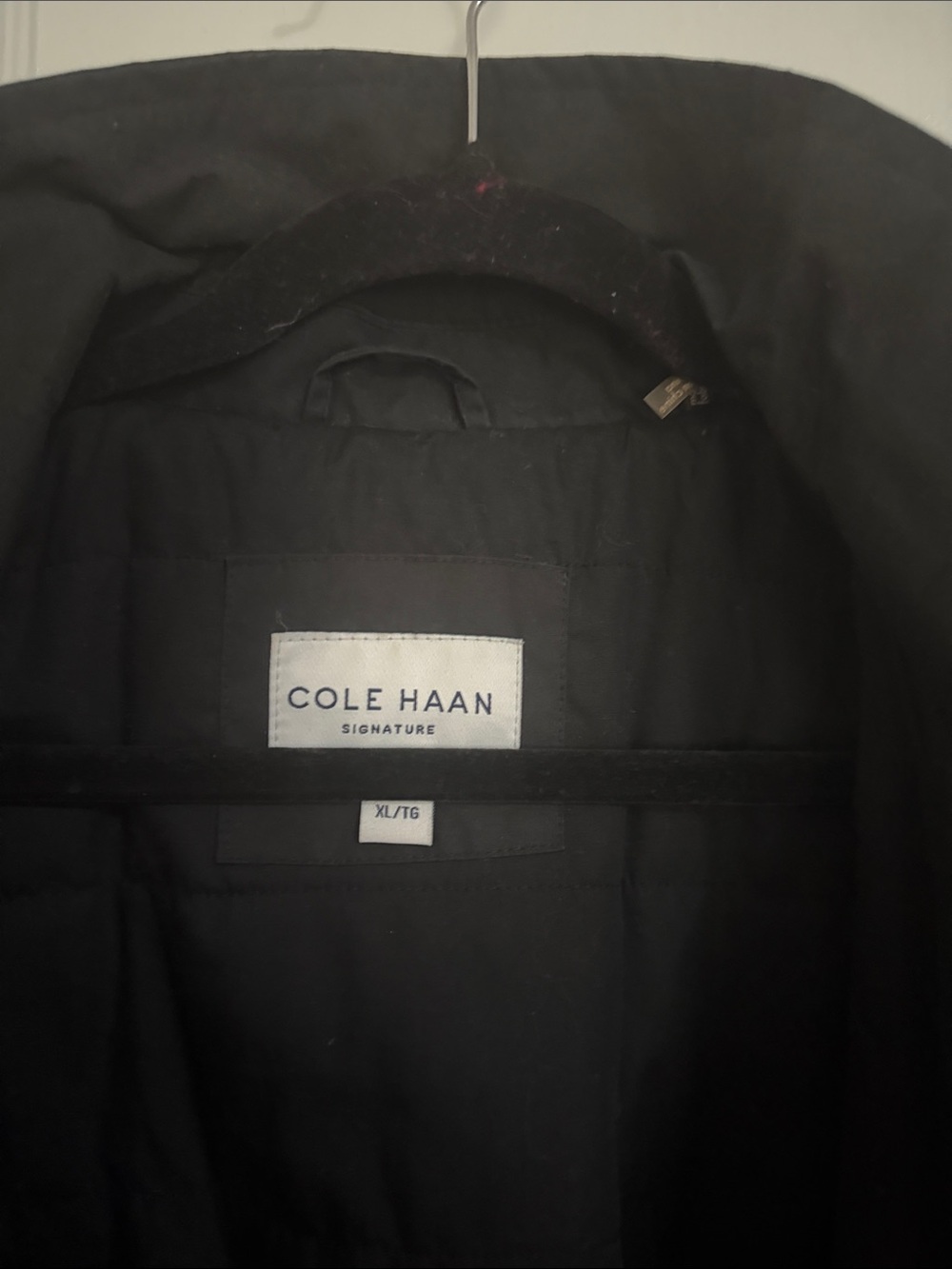 Cole Haan Black Men's Trench Coat